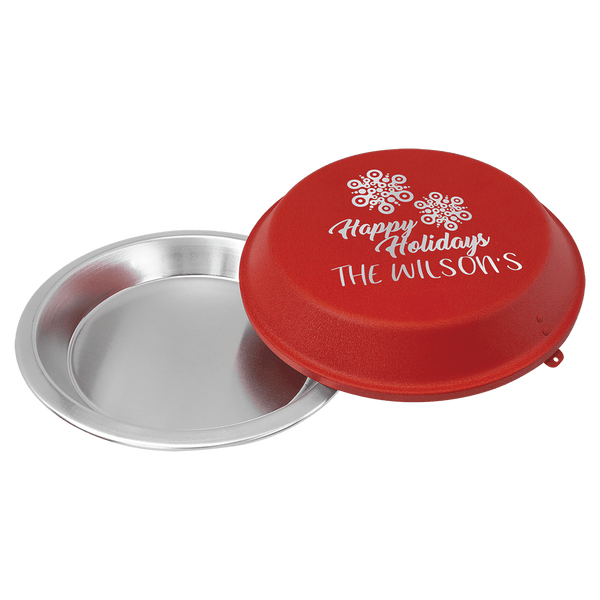 9 inch Pie pan with engraved lid