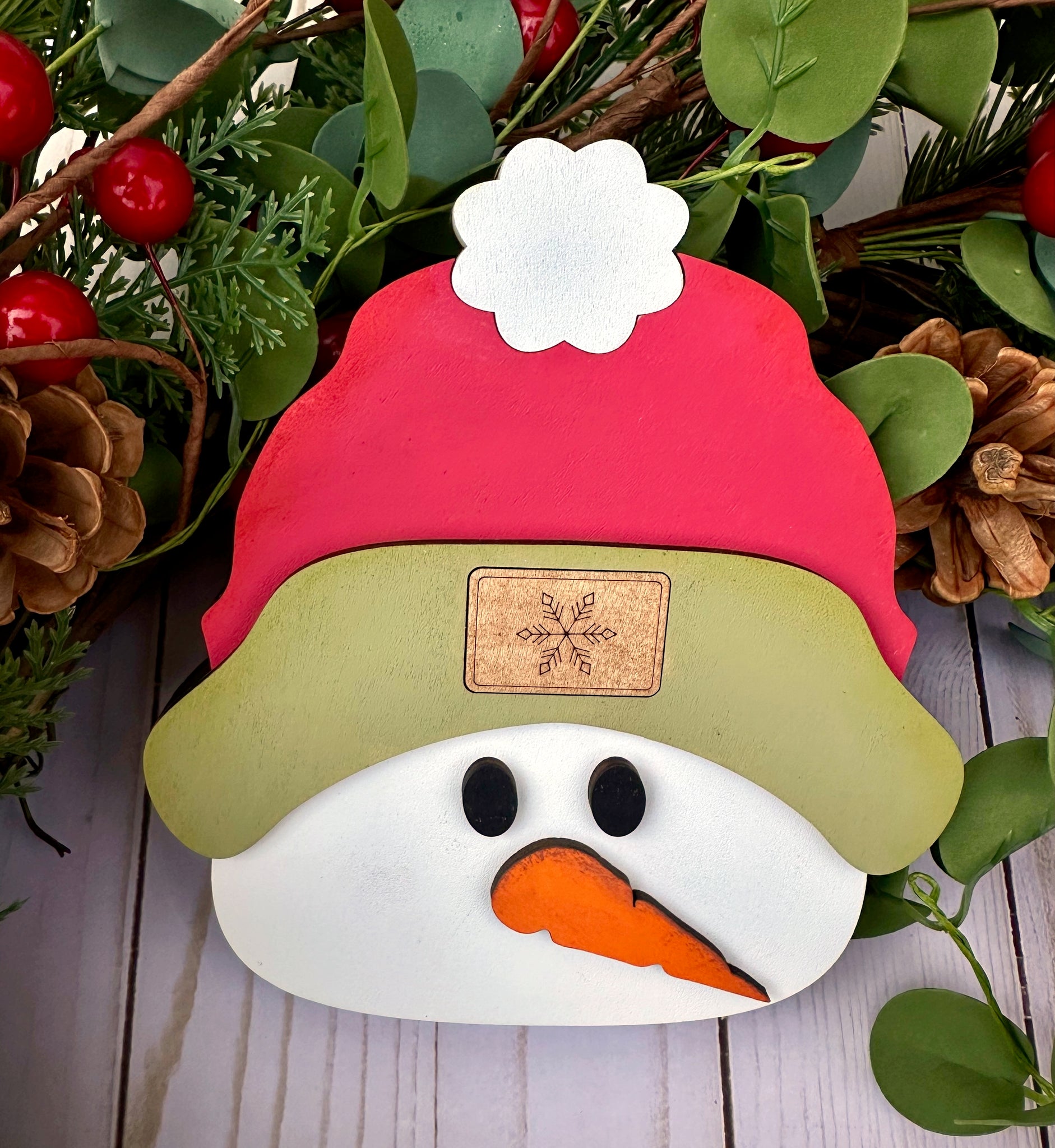 Snowman chunky hat