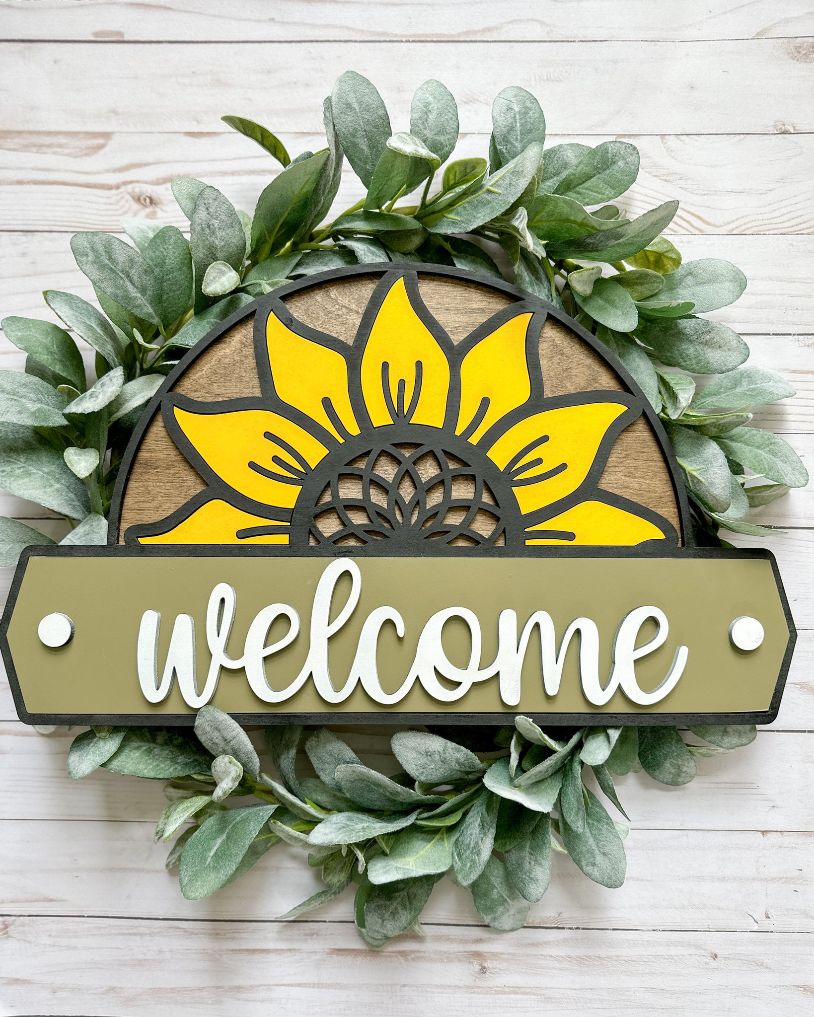 Welcome Half Sunflower