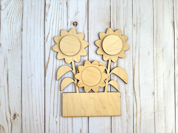 Fall Tractor with Sunflowers and Crow DIY kit