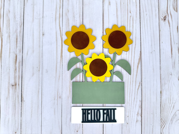 Fall Tractor with Sunflowers and Crow DIY kit