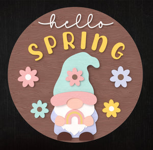 Hello Spring Gnome  DIY kit