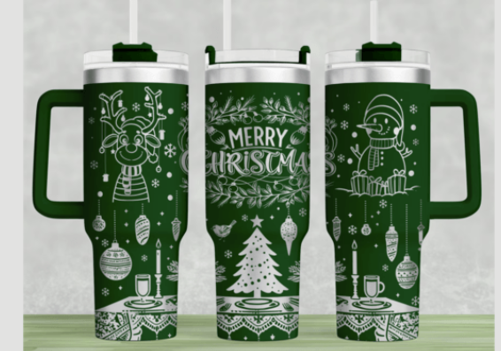 Seamless engraved mugs