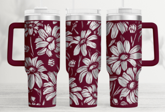 Seamless engraved mugs