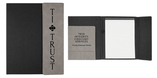 Leather Engraved Portfolio -Custom Order Cifaldi