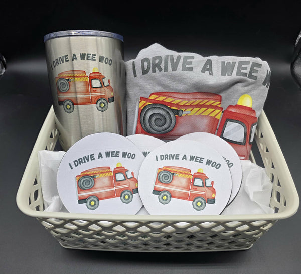 I drive a wee-woo gift set