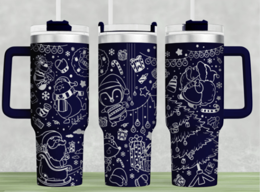 Seamless engraved mugs