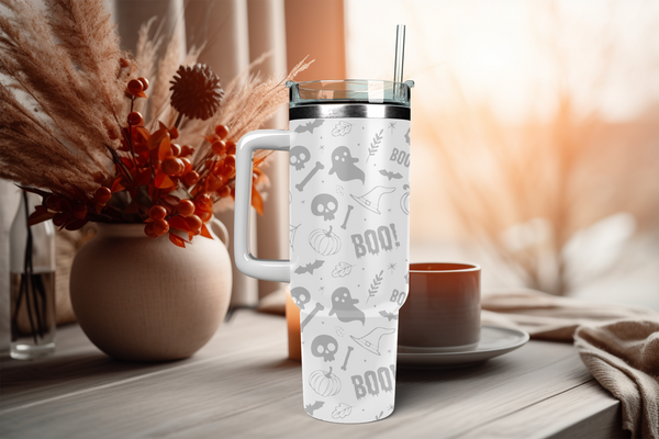 Seamless engraved glow in the dark mug