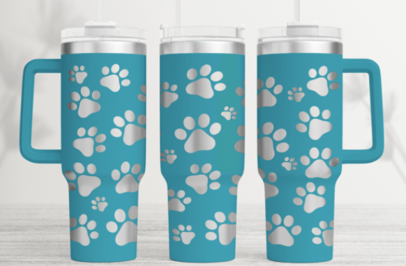 Seamless engraved mugs