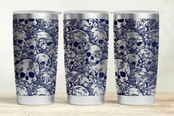 Seamless engraved mugs