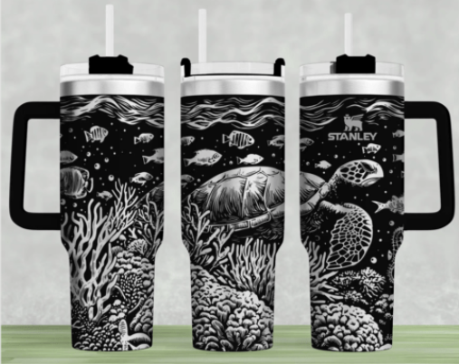 Seamless engraved mugs