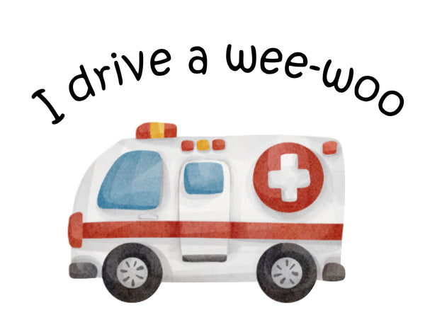 I drive a wee-woo gift set