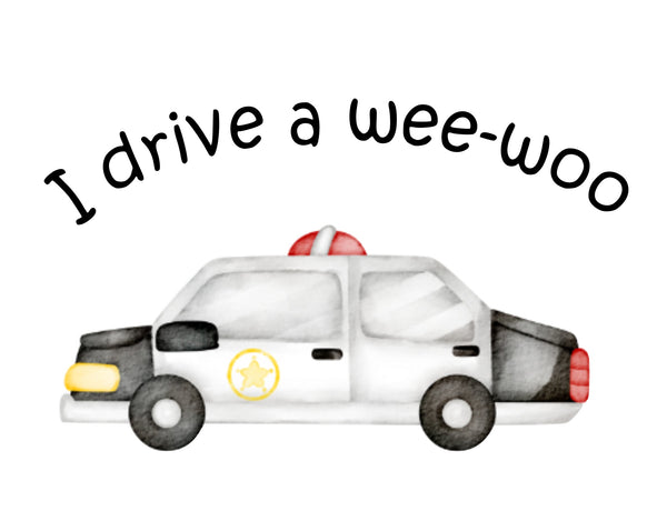 I drive a wee-woo gift set