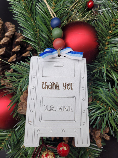 USP, USPS, Amazon. Garbage truck, or Bus driver- thank you ornament