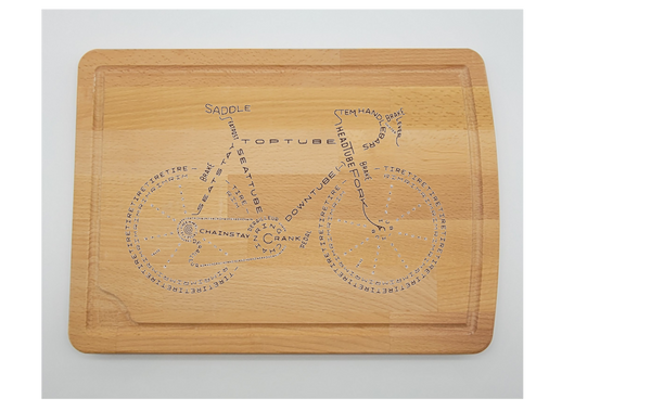 Cutting boards with juice grooves