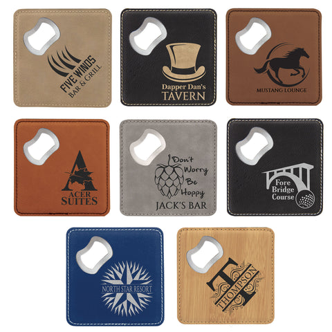 Bottle opener coasters